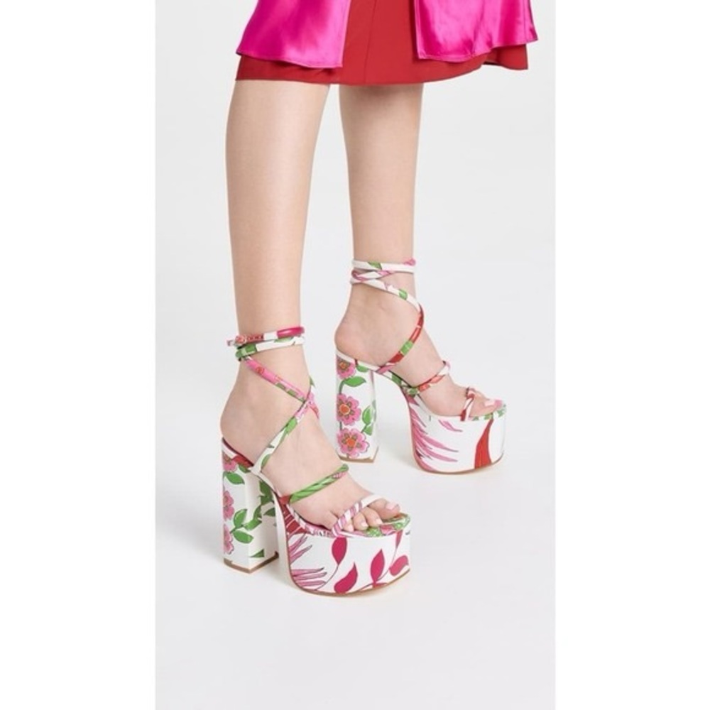CULT GAIA HYTE PLATFORM HIGH HEELS SANDALS - LA SELVA